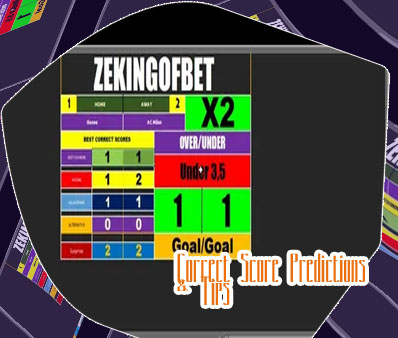 Accurate correct score prediction