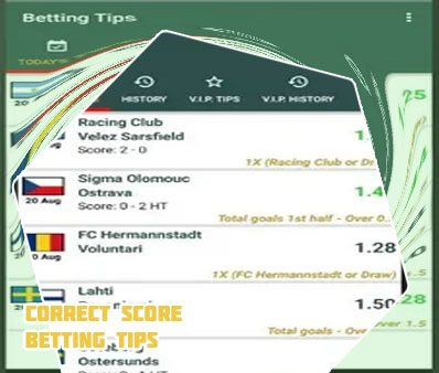 Correct score betting tips today